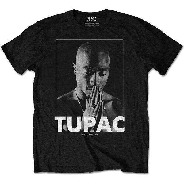 Tupac Adult T-Shirt - Praying Design - Official Licensed Design - Worldwide Shipping-image