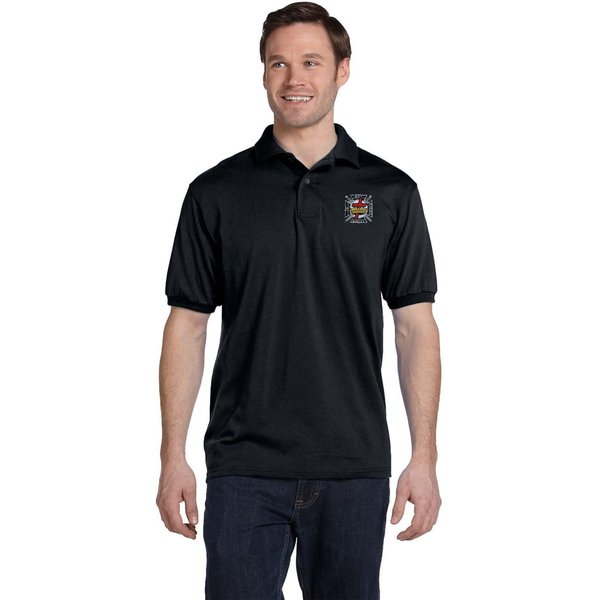 Knights Templar Embroidered Men's Polo Shirt-image
