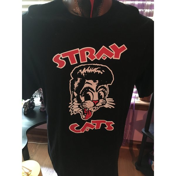 Stray Cats Vintage Graphic On New Tee Xl-image