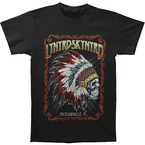 Lynyrd Skynyrd Men's Indian Skeleton T-Shirt-image