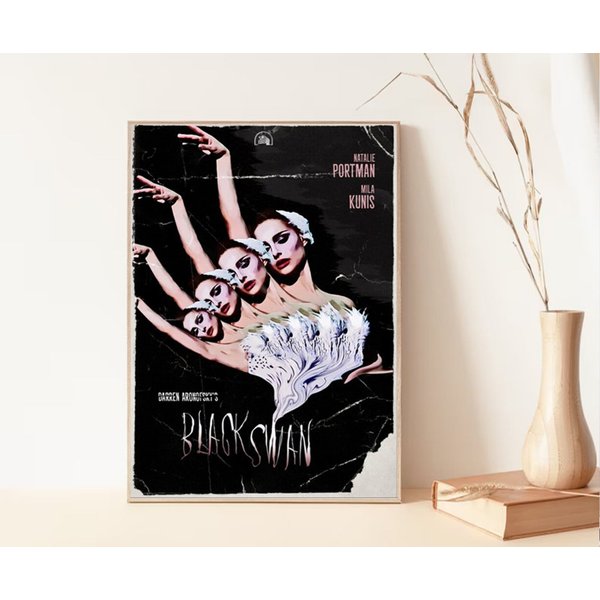 Black Swan Vintage Movie Poster