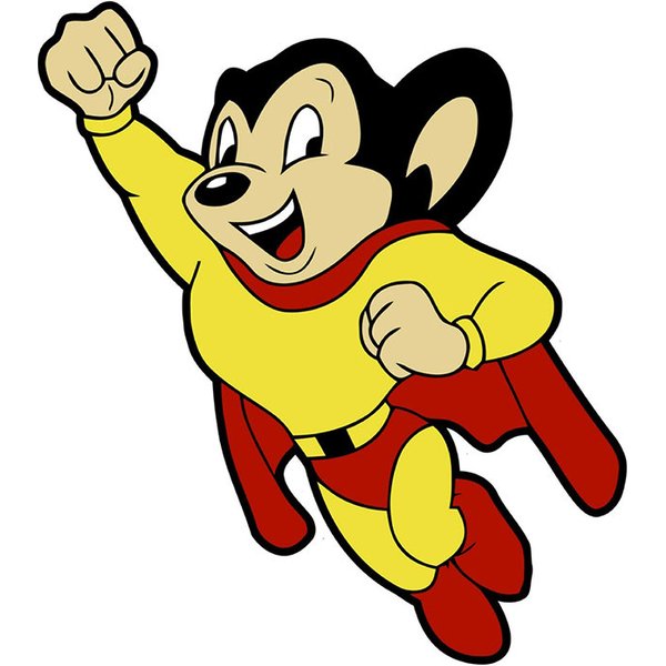 Mighty Mouse Vinyl Die Cut Stickers-image
