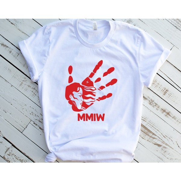 Hand Red Mmiw New 2021 T-Shirt, Bella Canvas 3001 T-Shirt-image