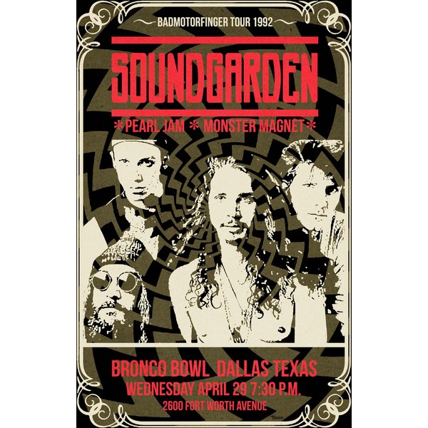 Soundgarden 1992 Tour Poster-image