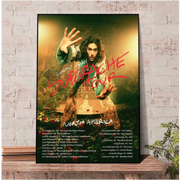 Conan Gray Superache Tour 2022 Poster, Conan Gray Fan Gifts Superache Tour Poster