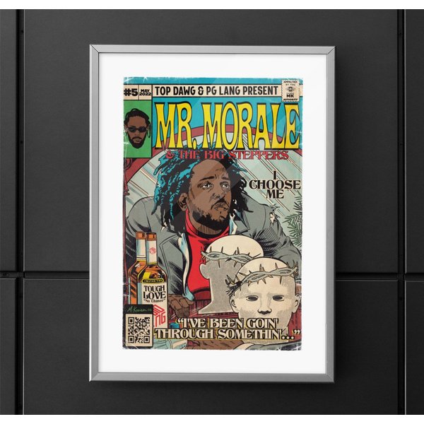 Kendrick Lamar Poster, Mr. Morale & The Big Steppers Vertical Matte Posters-image
