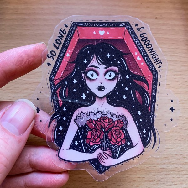 Coffin Transparent Sticker-image