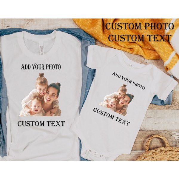 Custom Text And Photo Shirt,Custom Photo-Text Shirt,-image