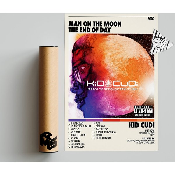 Kid Cudi Poster | Man On The Moon: The End Of Day Poster-image
