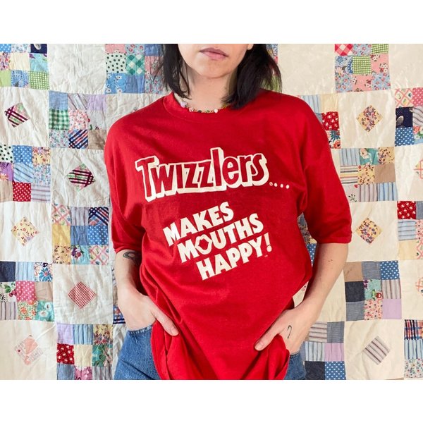 Vintage 1990S Twizzlers "Makes Mouths Happy" Tee-image