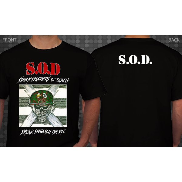 S.O.D.- Stormtroopers Of Death - Speak English Or Die Shirt-image
