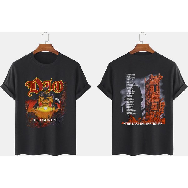 Dio Last In Line Tour 80S Shirt, Vtg Tour Concert T Shirt, Vtg Style Dio Band T Shirt-image