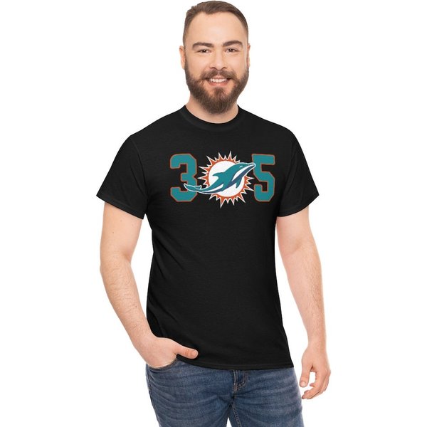 305, Miami Football, Dolphins Tailgate T-Shirt-image