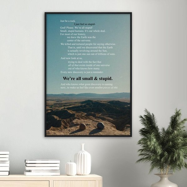 Just Be A Rock - Everything Everywhere All At Once Poster