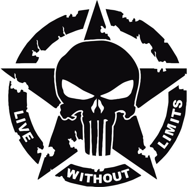 Punisher Skull Decal | Sticker-image