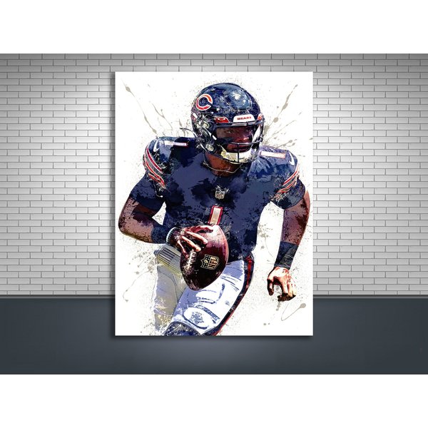 Justin Fields Poster Print, Chicago Bears-image