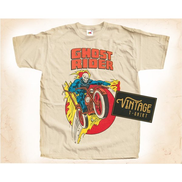 Vintage T Shirt Ghost Rider Men's Woman's T-Shirt Natural Color Size S M L Xl 2Xl 3Xl 4Xl 5Xl-image
