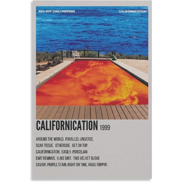 Red Hot Chili Peppers Californication Cover 90S Vintage Posters, Music Poster, Rhcp Poster-image