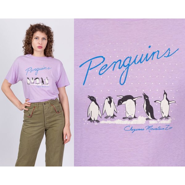 90S Cheyenne Mountain Zoo Penguin T Shirt-image