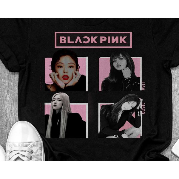 Blackpink Tshirt, Kpop Merch Shirt, Jennie, Rose, Lisa, Jisoo, Blackpink Tee Shirt-image