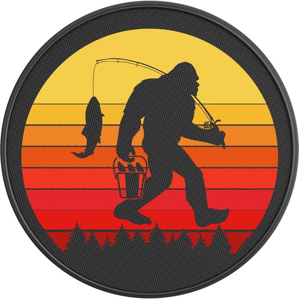 Sasquatch Fishing Spare Tire Cover-image