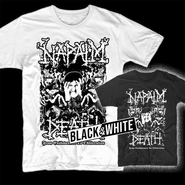 Napalm Death From Enslavement To Obliteration Album Cover T-Shirt-image