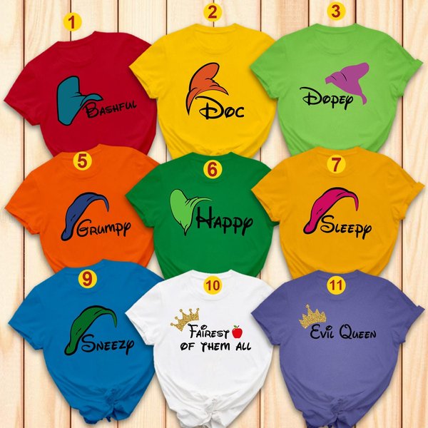 7 Dwarfs Halloween Group Shirts-image