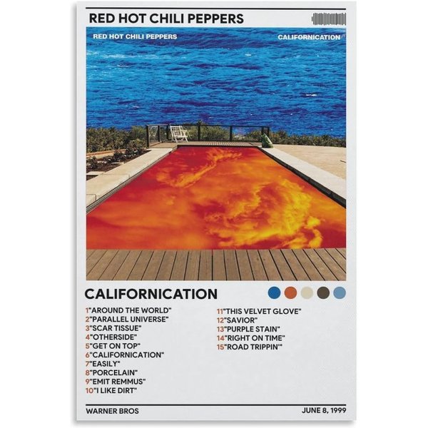Red Hot Chili Peppers Californication Album Cover Poster, Music Poster, Rhcp Poster-image