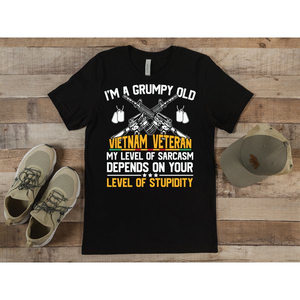 Grumpy Veteran Shirt - Vietnam Theme-image