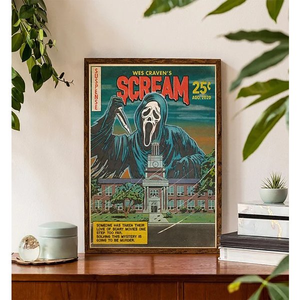 Scream Ghostface Poster, Ghostface Vintage Poster-image