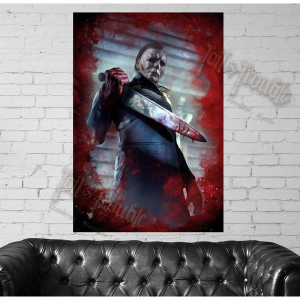 Michael Myers Poster, Halloween Wall Art-image