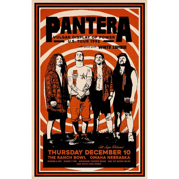 Pantera 1992 Tour Poster-image
