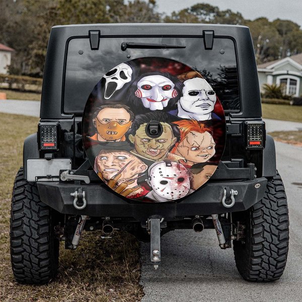 Horror Halloween Spare Tire Cover