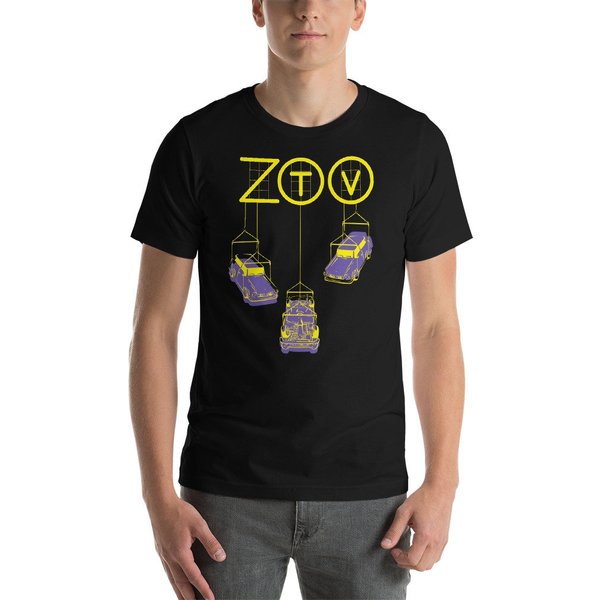 U2 Zoo Tv Trabant Dark Short-Sleeve Unisex T-Shirt-image