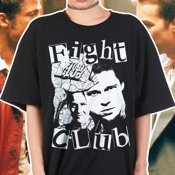 Fight Club Shirt Brad Pitt Edward Norton | Classic Movie-image