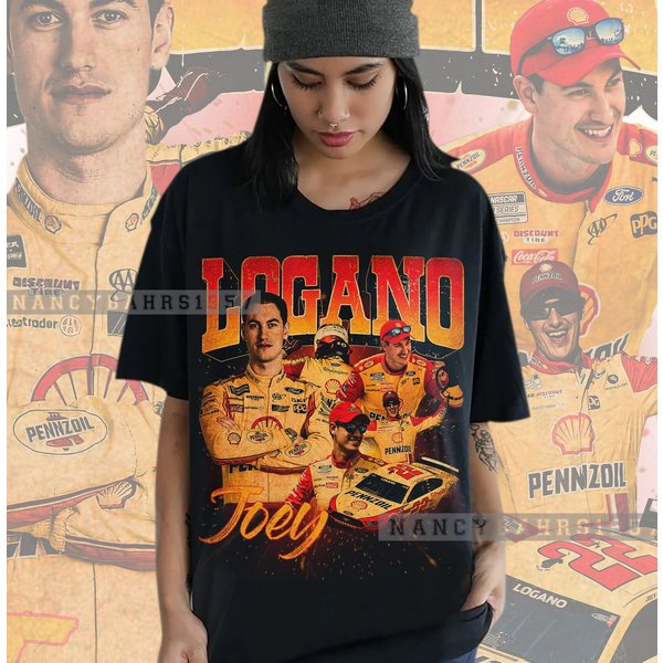 Joey Logano Shirt, Driver Racing Championship Shirt, Vintage 90S Tee-image