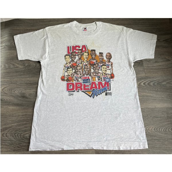 Dream Team Shirt 1992 Vintage Rare 90'S Olympic Caricature T-Shirt-image