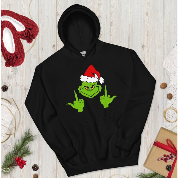 Christmas Grinch Hoodie, Winter Hoodie, Christmas Hoodie-image