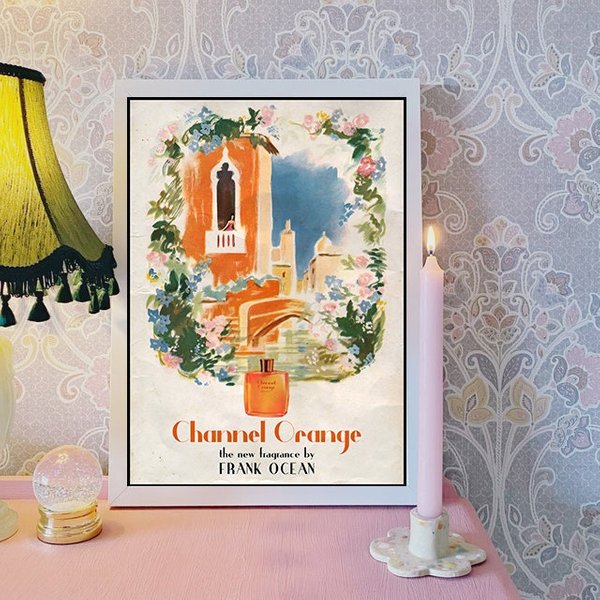 Frank Ocean Channel Orange Vintage 1950s French Travel Poster