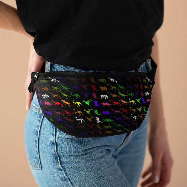 Rainbow Dinosaur Fanny Pack-image