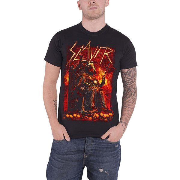 Slayer T-Shirt Goat Skull Band Logo Shirt-image