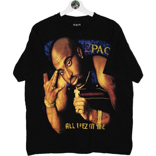 Vintage 2Pac All Eyez On Me Big Face T Shirt-image