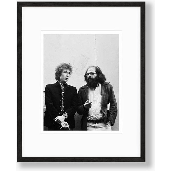 Bob Dylan And Allen Ginsberg / 1965 Photo By Larry Keenan Poster-image