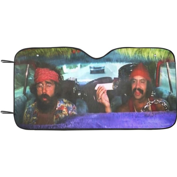 Cheech And Chong Car Sun Shade-image