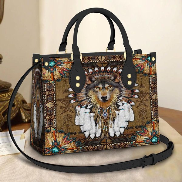 Native American Women Leather Bag-image