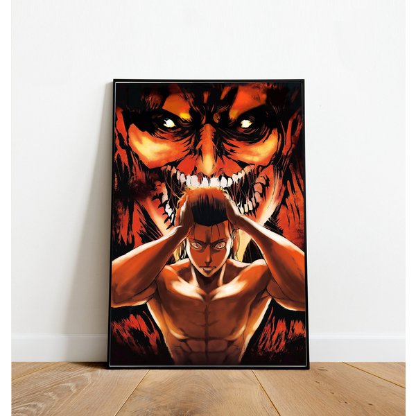 Ao Titan Poster, Eren Jaeger Poster, Eren Yeager Poster-image