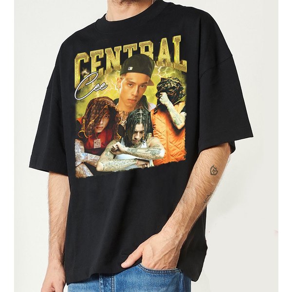 Central Cee Vintage T Shirt, Central Cee Hip Hop 90S Graphic T-Shirt-image