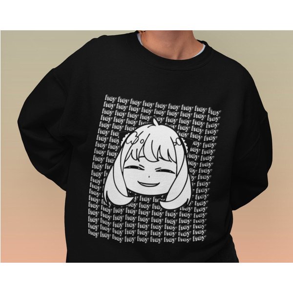 Spy X Family Heh, Anya Forger Sweatshirt, Spy X Family Manga Sweatshirt-image