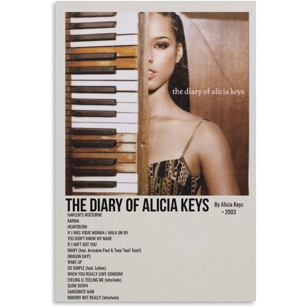 The Diary Of Alicia Keys Poster, Bedroom Decor-image