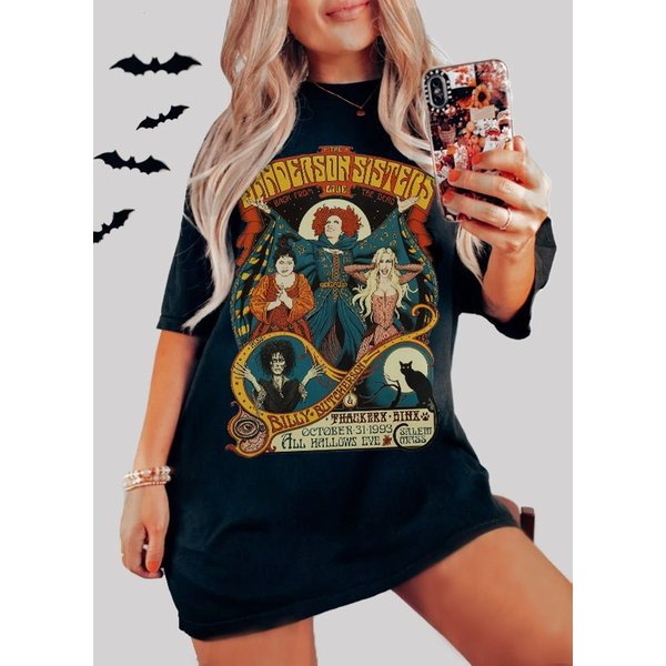 Sanderson Sisters Vintage Band Tee / Halloween T-Shirt-image